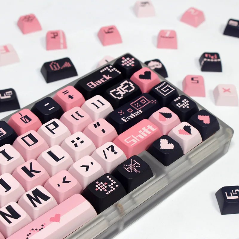 GMK+ Gamer Pink XDA Custom Keycap Set