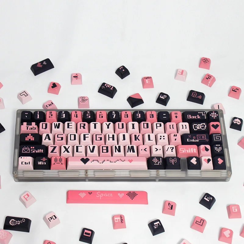 GMK+ Gamer Pink XDA Custom Keycap Set
