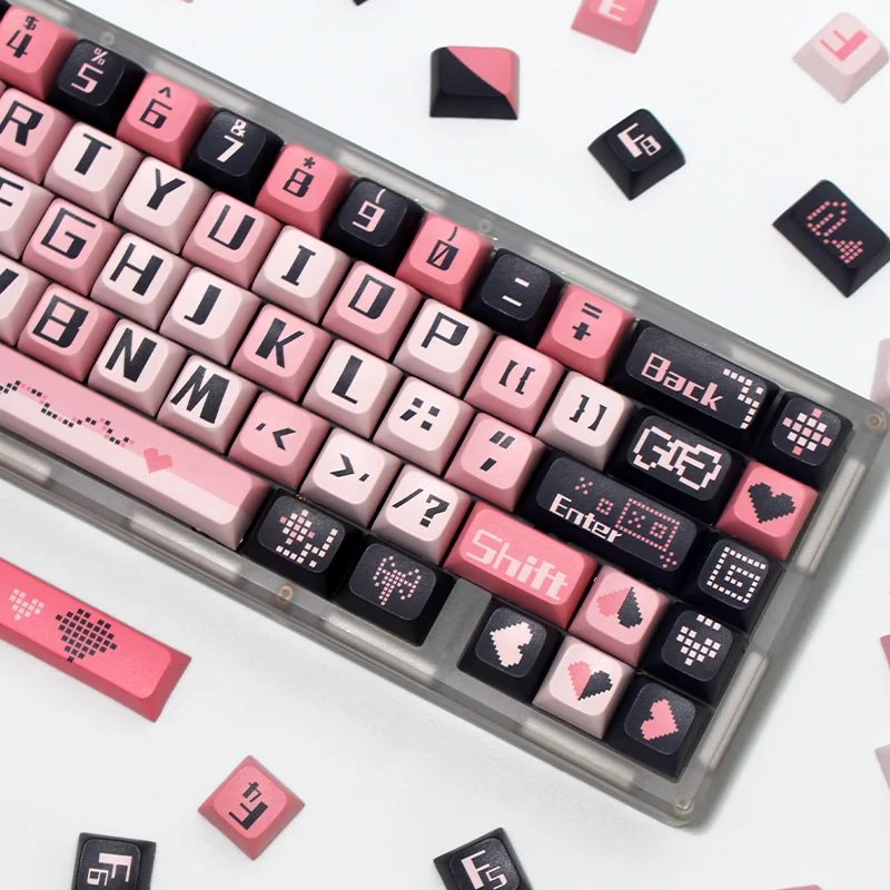 GMK+ Gamer Pink XDA Custom Keycap Set