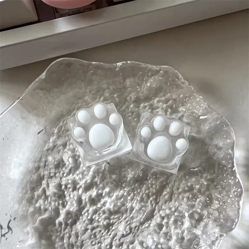 GMK+ Transparent Paws Single Keycaps