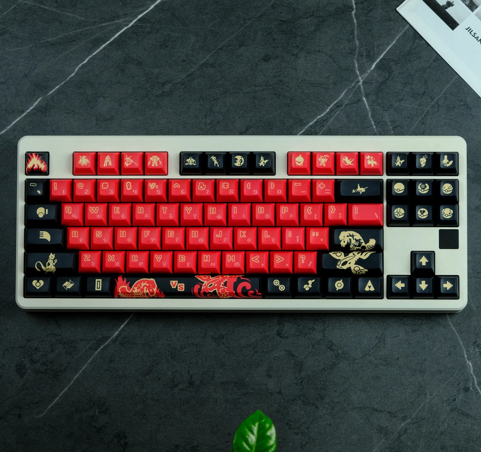 GMK+ Red Pirate KCA Custom Keycap Set