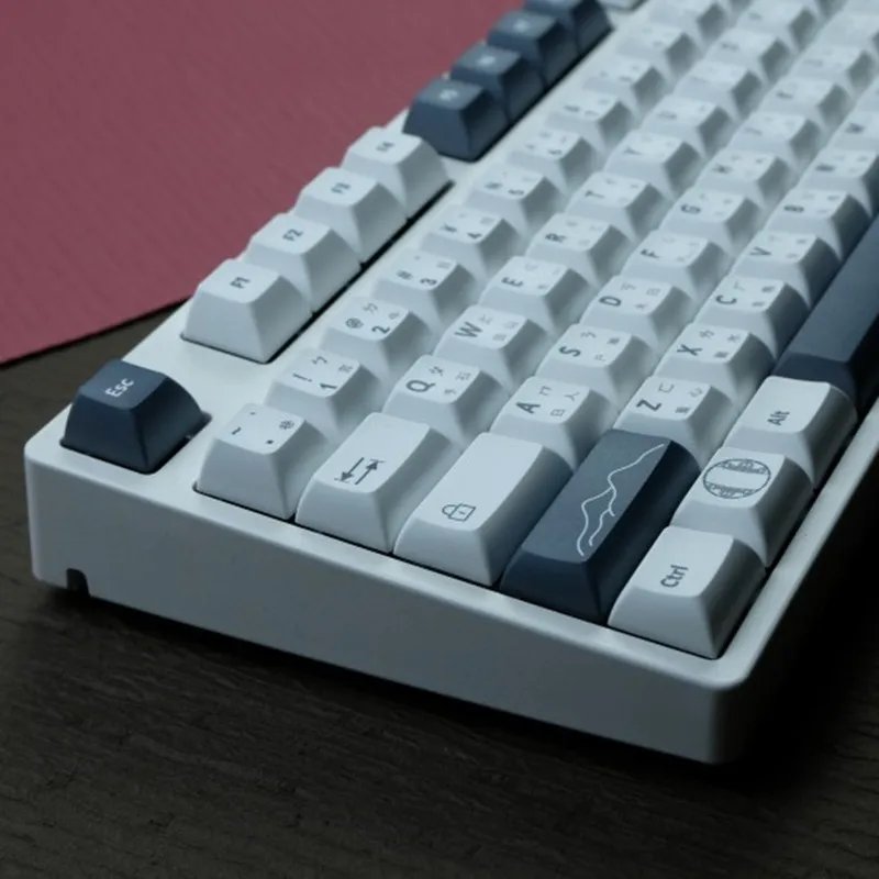 GMK+ Minimalist Grey KCA Custom Keycap Set