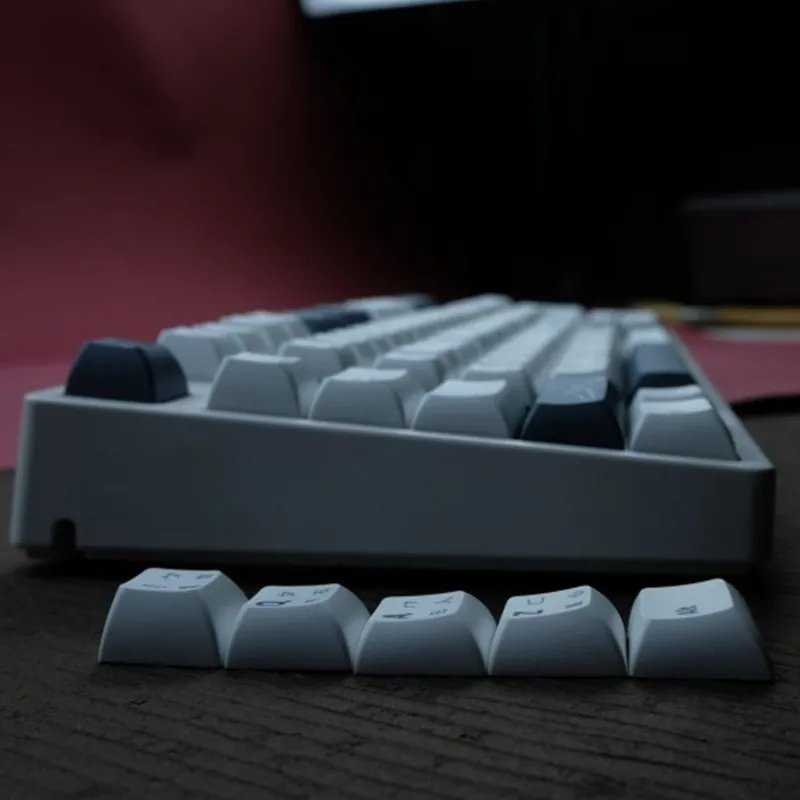 GMK+ Minimalist Grey KCA Custom Keycap Set