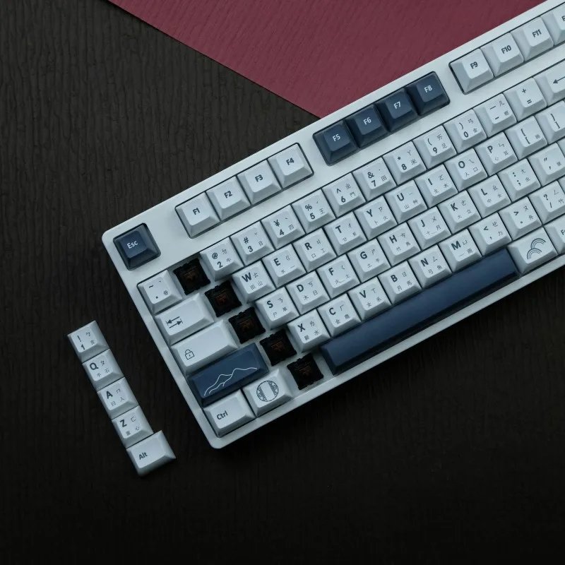 GMK+ Minimalist Grey KCA Custom Keycap Set